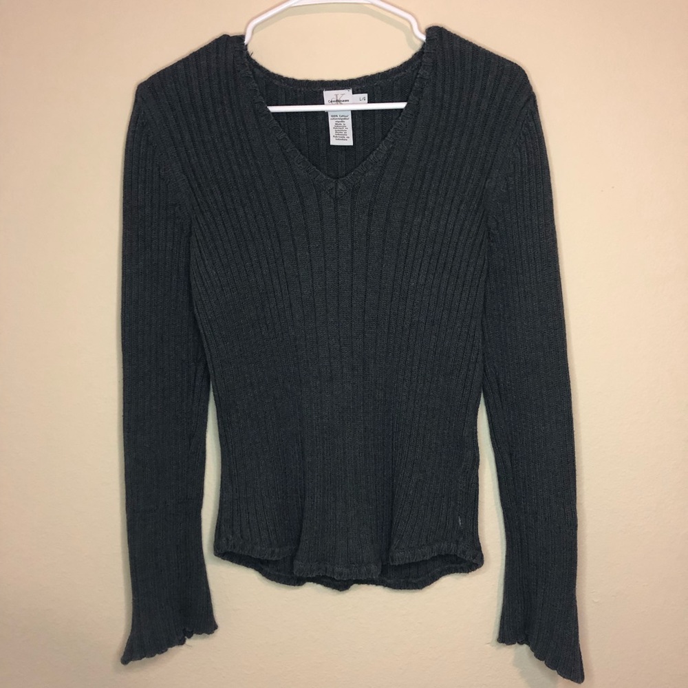 Calvin Klein Jeans V-Neck Long Sleeve